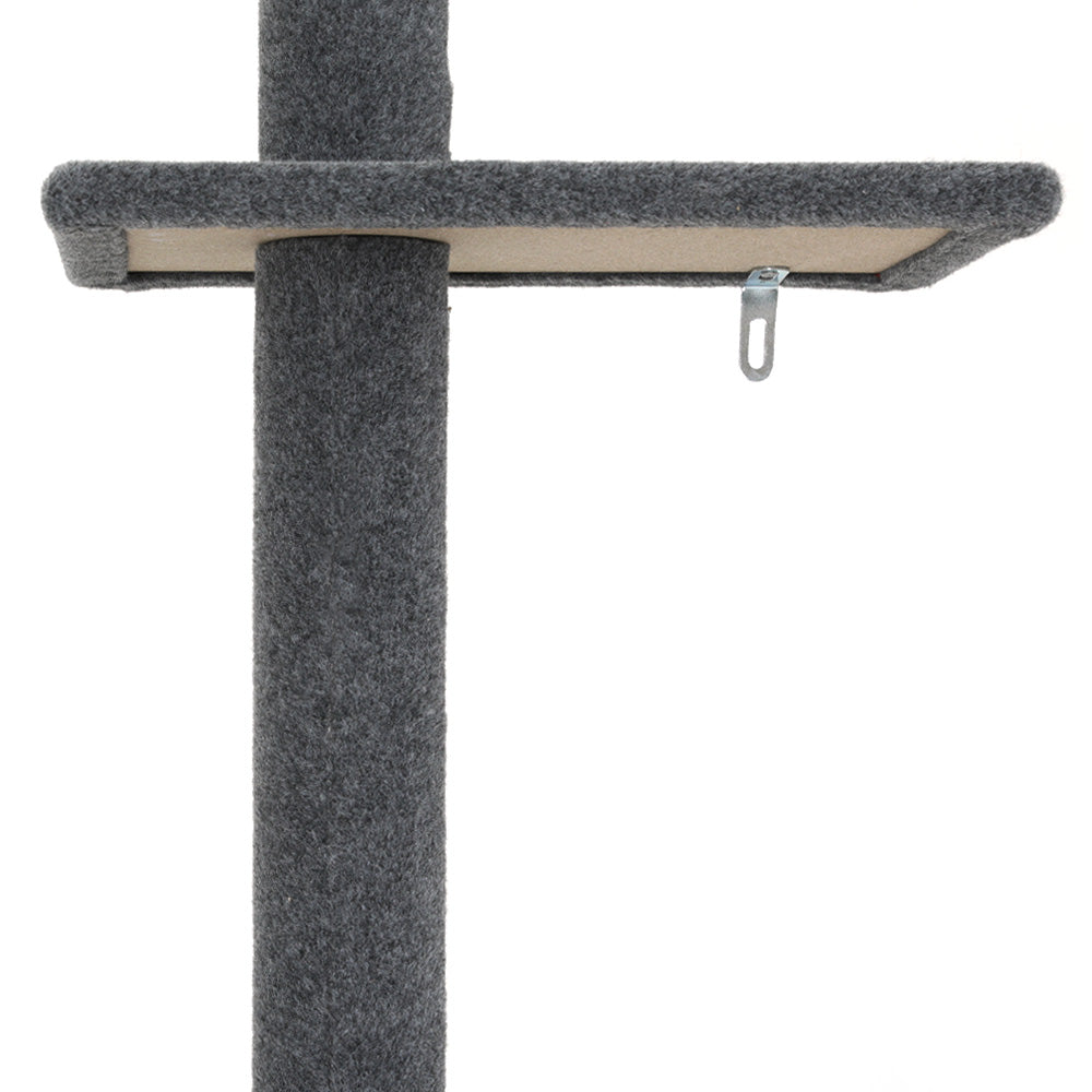 Floor-to-Ceiling Cat Tree – 290cm Adjustable Tower (Grey)